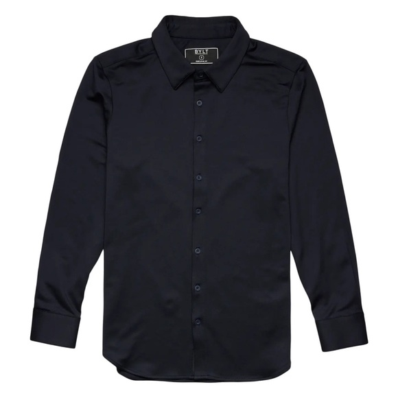 BYLT Basics Executive Stretch Long Sleeve Button Down Shirt - Picture 5 of 11